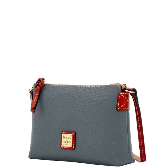 Dooney & Bourke Pebble Grain Crossbody Pouchette Shoulder Bag - Slate - Picture 2 of 4